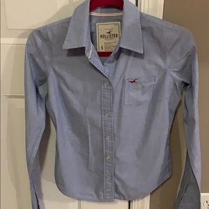 Hollister Collared Stripe Button Down Top